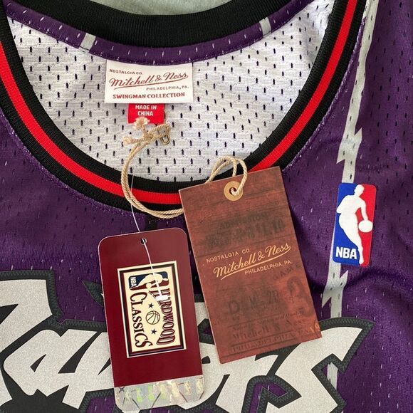 Sz XL NWT #15 Vince Carter Toronto Raptors Hardwood Classics Mitchell & Ness - Picture 7 of 11